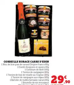 Super U Corbeille horace carre d'eden offre