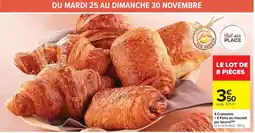 Carrefour Market 4 Croissants +4 Pains au chocolat offre
