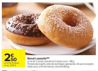 Carrefour Market Donut's assortis offre