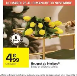 Carrefour Market Bouquet de 9 tulipes offre