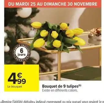 Carrefour Market Bouquet de 9 tulipes offre