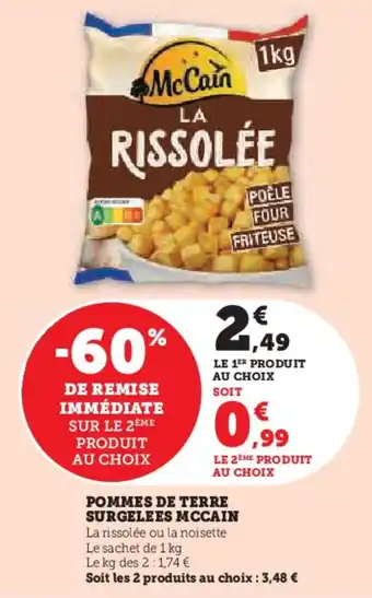 Hyper U Pommes de terre surgelees mccain offre