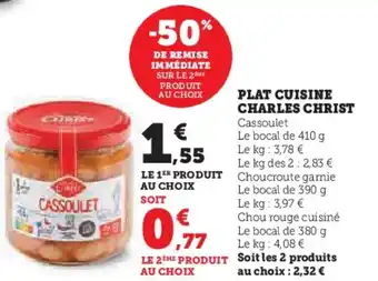 Hyper U Plat cuisine charles christ offre