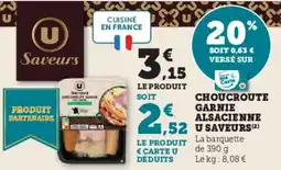 Hyper U Choucroute garnie alsacienne u saveurs offre