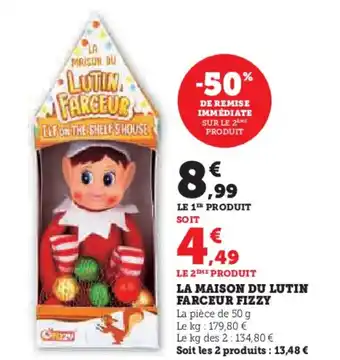 Hyper U La maison du lutin farceur fizzy offre
