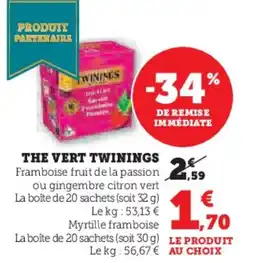 Hyper U The vert twinings offre