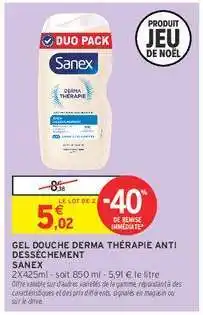 Intermarché GEL DOUCHE DERMA THÉRAPIE ANTI DESSÈCHEMENT offre