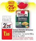 G20 Tartines céréales & graines la boulangère offre
