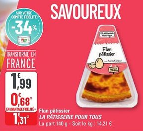 G20 Flan pâtissier la pâtisserie pour tous offre