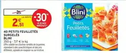 Intermarché Express Blini - 40 petits feuilletés surgelés offre