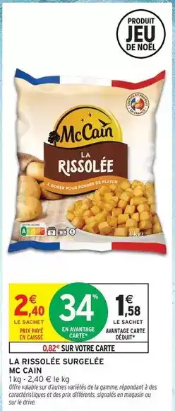 Intermarché Express Mccain - la rissolée surgelée offre