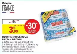 Intermarché Express Fini - beurre moulé doux offre