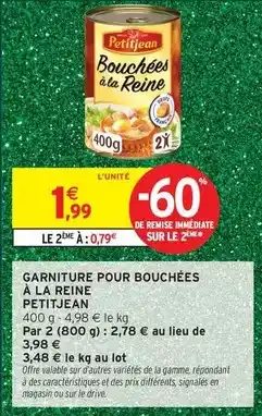 Intermarché Express Petitjean - garniture pour bouchees à la reine offre