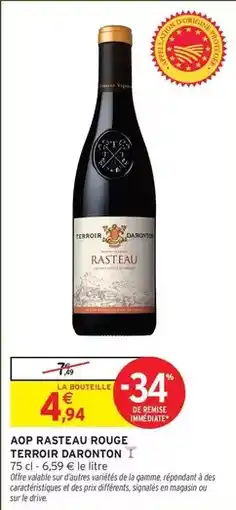 Intermarché Express Signal - aop rasteau rouge offre