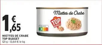 Intermarché Express Top budget - miettes de crabe offre