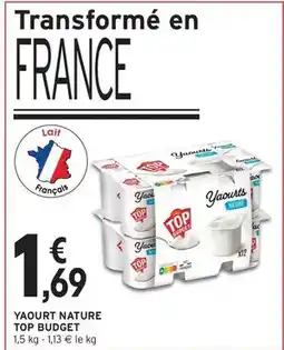 Intermarché Express Top budget - yaourt nature offre