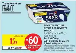 Intermarché Express Yoplait - skyr 0% nature offre découverte offre