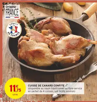 Intermarché Cuisse de canard confite offre