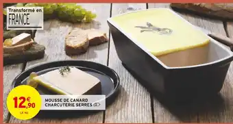 Charcuterie serres mousse de canard