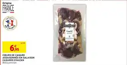 Intermarché Canards d'auzan cœurs de canard assaisonnés en salaison offre