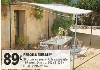 E.Leclerc Brico Pergola murale offre