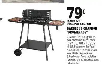 E.Leclerc Brico Barbecue charbon promenade offre