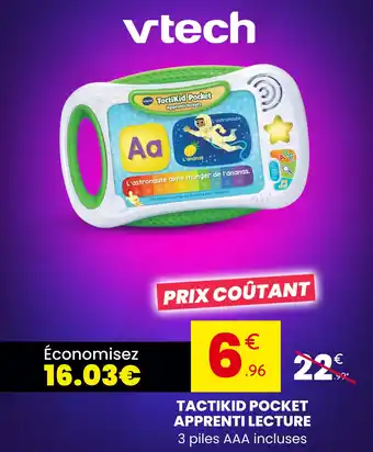 Stokomani Vtech tactikid pocket apprenti lecture offre