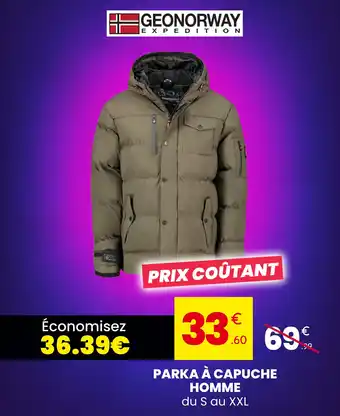 Geonorway parka à capuche homme