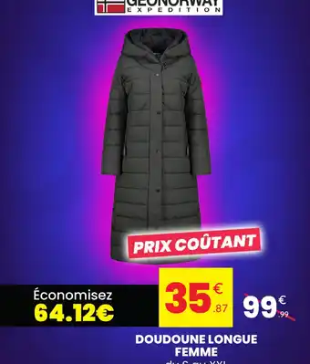 Doudoune longue femme