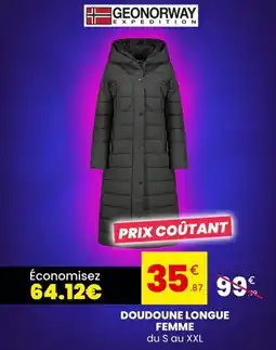 Stokomani Geonorway doudoune longue femme offre