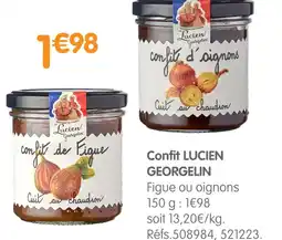 b&m Lucien georgelin confit offre