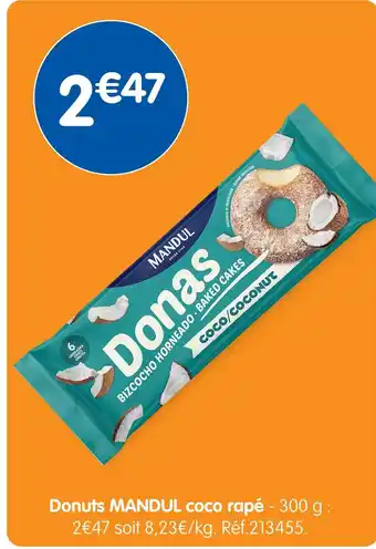 b&m Mandul donuts coco rapé offre