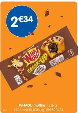 b&m Whaou muffins offre