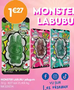 b&m Monster labubu jellygum offre
