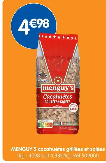 b&m Menguy's cacahuètes grillées et salées offre