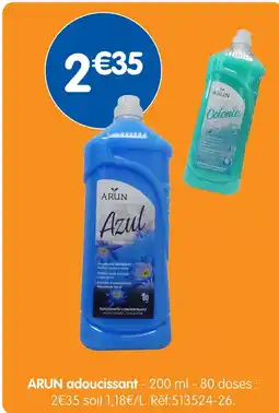 b&m Arun adoucissant offre