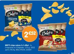 b&m Bret's bret's chips nature 2+1 offert offre
