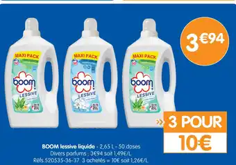 b&m Boom lessive liquide offre