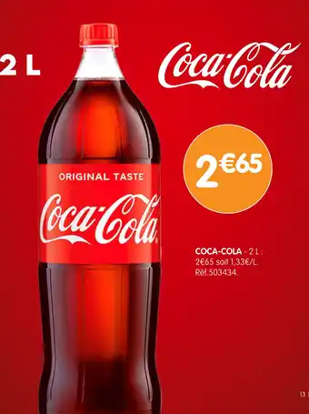 b&m Coca-cola - 2 l : offre