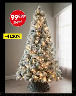 b&m Sapin décoré enneigé 280 leds offre