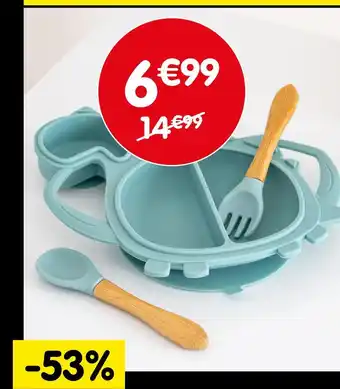 b&m Set plat + couverts little dino offre