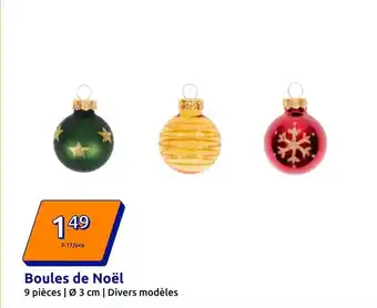 Action Boules de noël offre
