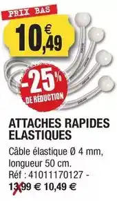Outiror Attaches rapides elastiques offre