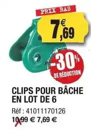 Outiror Clips pour bâche en lot de 6 offre