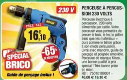 Outiror Kinzo - perceuse a percussion 230 volts offre