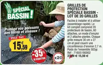 Outiror Ww - grilles de protection speciale bassin offre