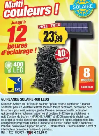 Outiror Scuttlante avec heures d'éclairage offre