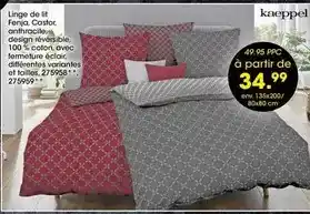 Möbel Martin Linge de lit fenja, castor, anthracite dessin offre