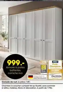 Möbel Martin Armoire à portes offre