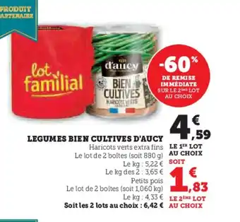 Hyper U Legumes bien cultives d'aucy offre